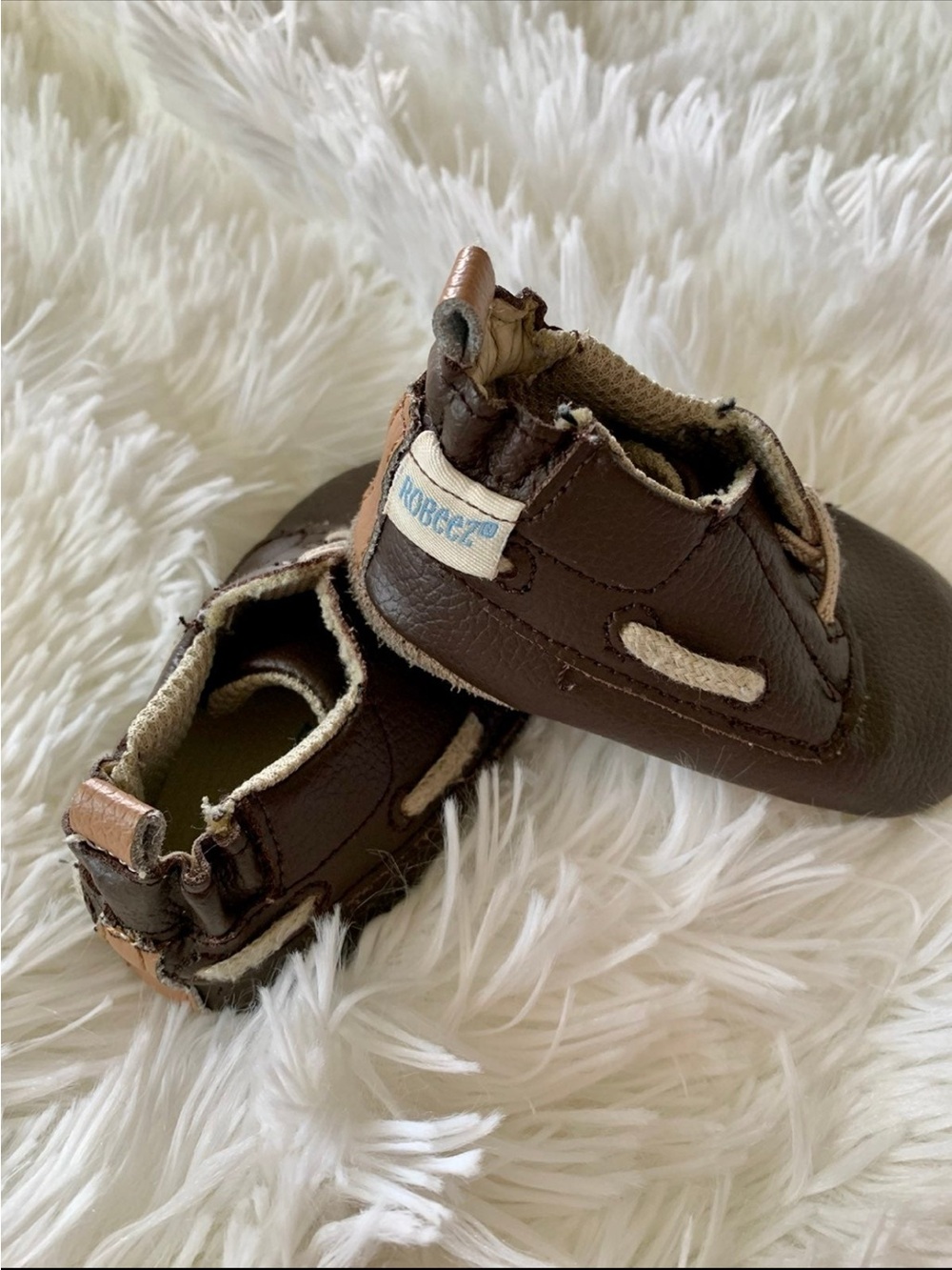 Robeez Brown and 3 more pair of baby shoes